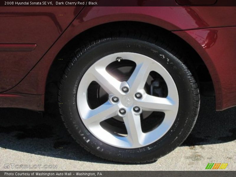 Dark Cherry Red / Black 2008 Hyundai Sonata SE V6