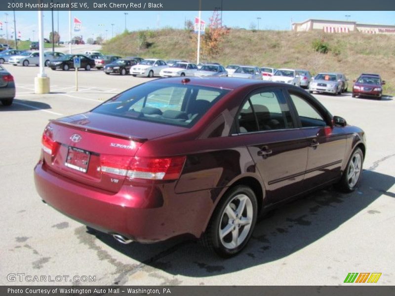 Dark Cherry Red / Black 2008 Hyundai Sonata SE V6
