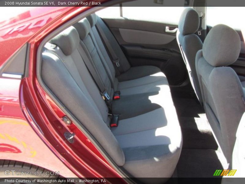 Dark Cherry Red / Black 2008 Hyundai Sonata SE V6