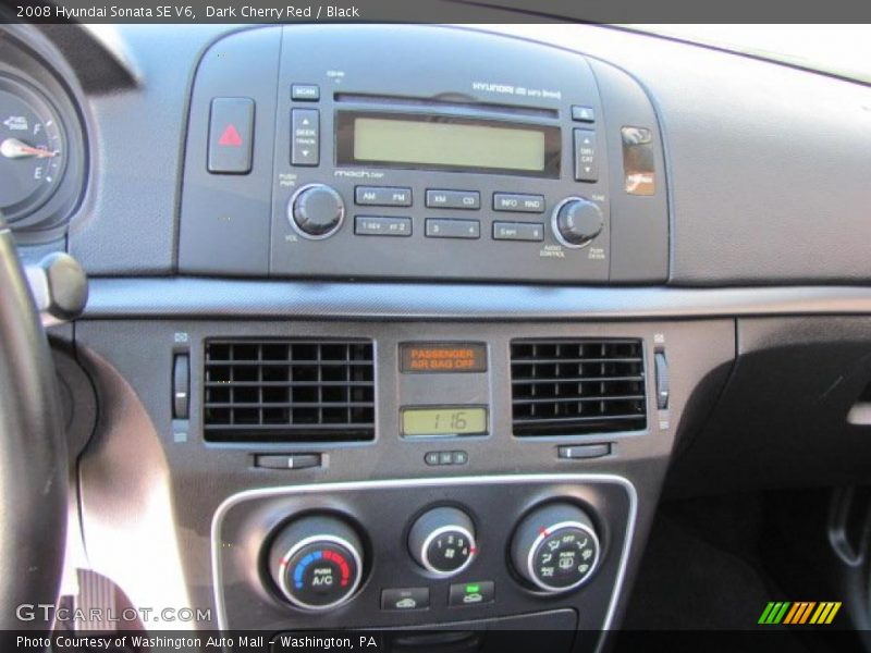 Dark Cherry Red / Black 2008 Hyundai Sonata SE V6