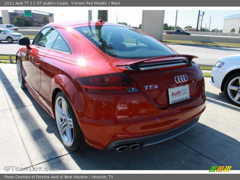 Volcano Red Metallic / Black 2011 Audi TT S 2.0T quattro Coupe