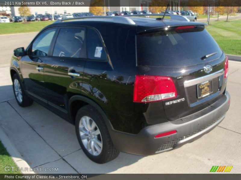 Ebony Black / Black 2011 Kia Sorento EX V6