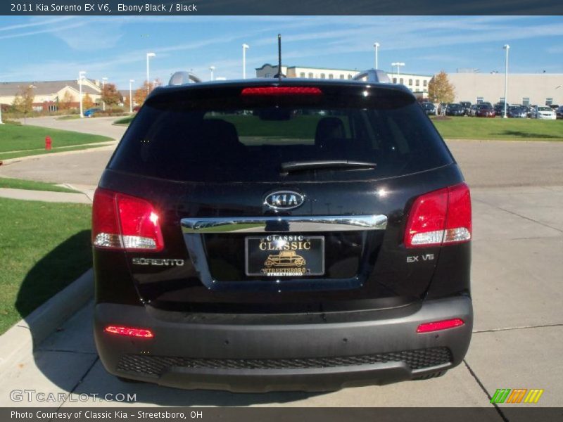 Ebony Black / Black 2011 Kia Sorento EX V6