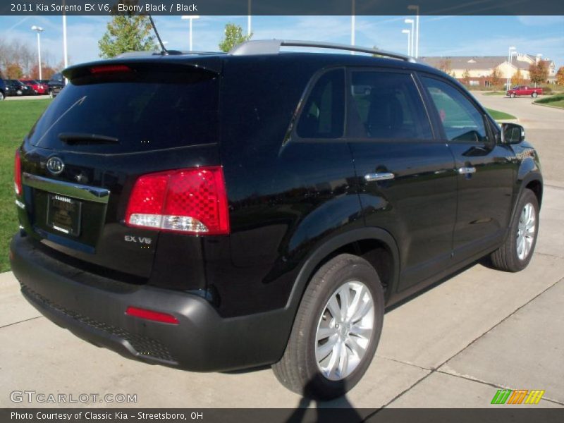 Ebony Black / Black 2011 Kia Sorento EX V6
