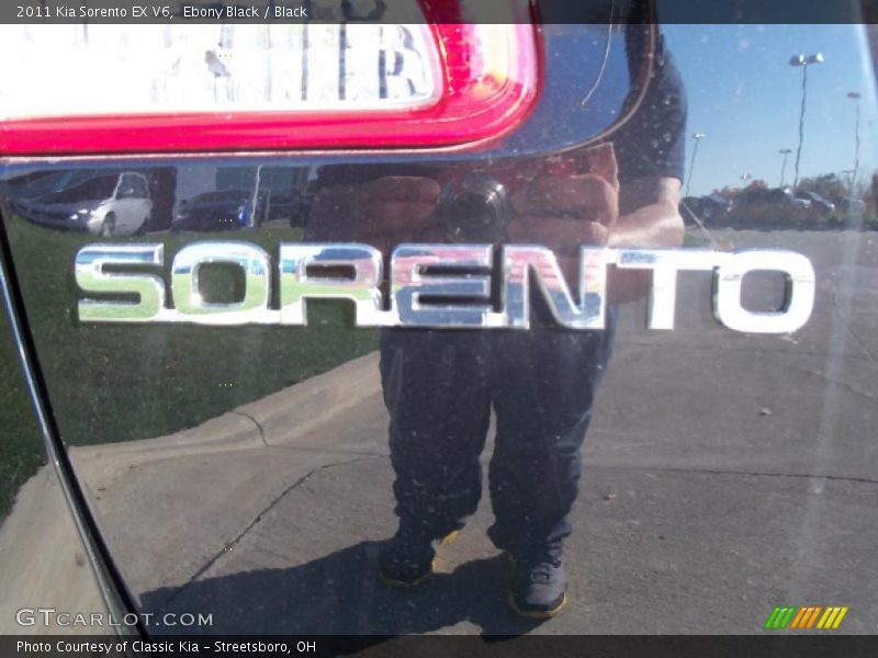Ebony Black / Black 2011 Kia Sorento EX V6