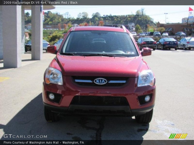 Volcanic Red / Black 2009 Kia Sportage EX V6 4x4