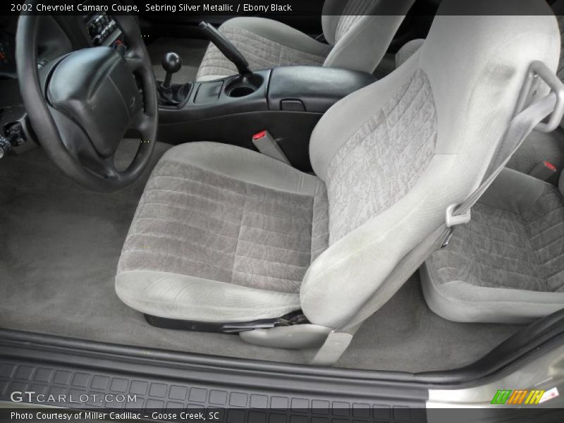 Sebring Silver Metallic / Ebony Black 2002 Chevrolet Camaro Coupe