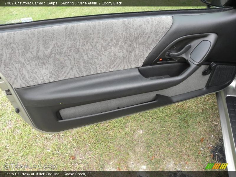 Sebring Silver Metallic / Ebony Black 2002 Chevrolet Camaro Coupe