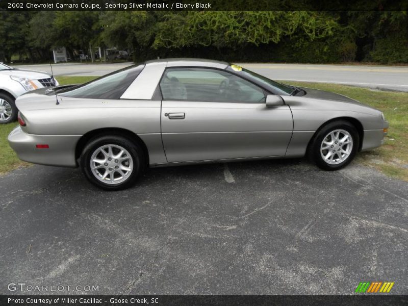 Sebring Silver Metallic / Ebony Black 2002 Chevrolet Camaro Coupe