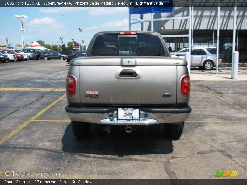 Arizona Beige Metallic / Medium Parchment Beige 2003 Ford F150 XLT SuperCrew 4x4