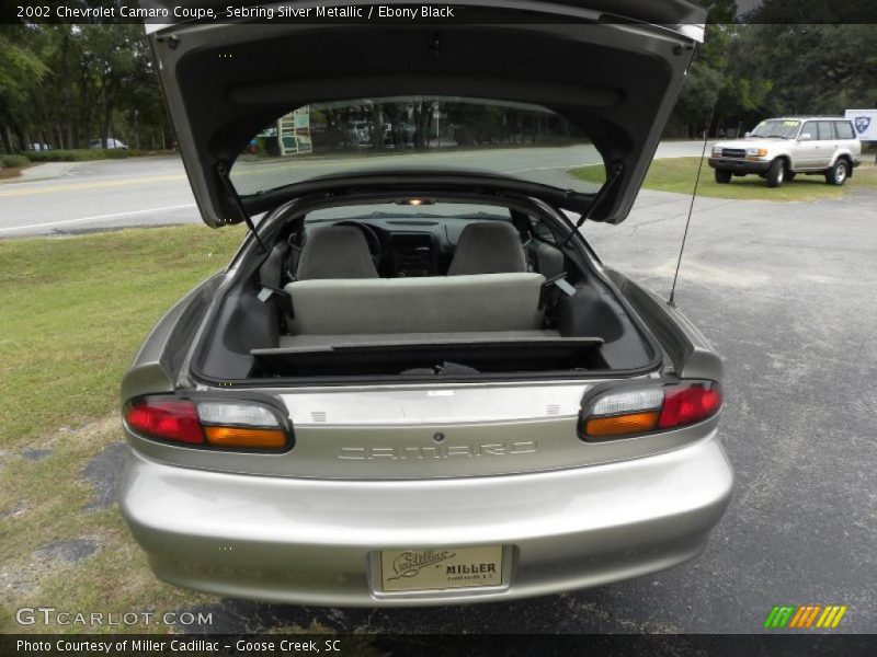 Sebring Silver Metallic / Ebony Black 2002 Chevrolet Camaro Coupe