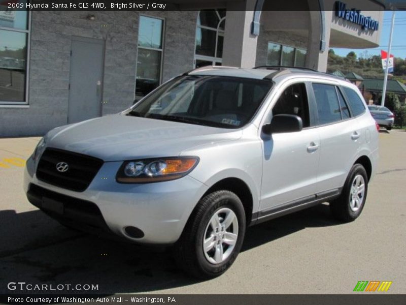 Bright Silver / Gray 2009 Hyundai Santa Fe GLS 4WD