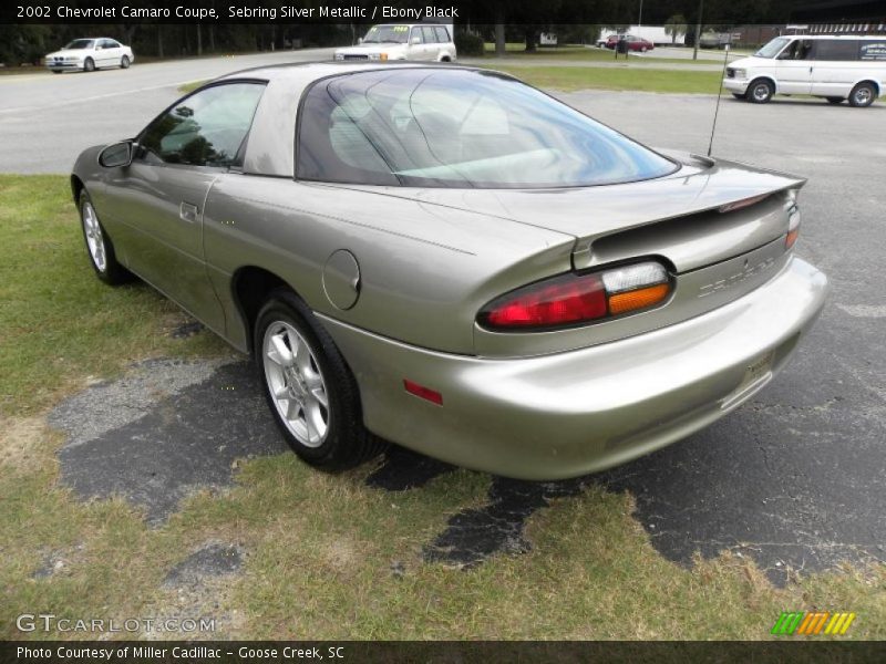 Sebring Silver Metallic / Ebony Black 2002 Chevrolet Camaro Coupe