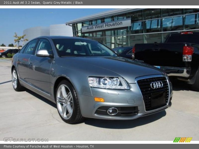 Quartz Grey Metallic / Black 2011 Audi A6 3.2 Sedan