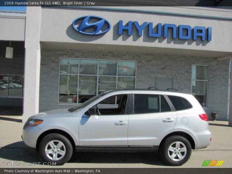 Bright Silver / Gray 2009 Hyundai Santa Fe GLS 4WD