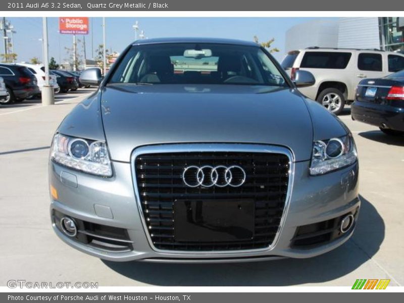 Quartz Grey Metallic / Black 2011 Audi A6 3.2 Sedan