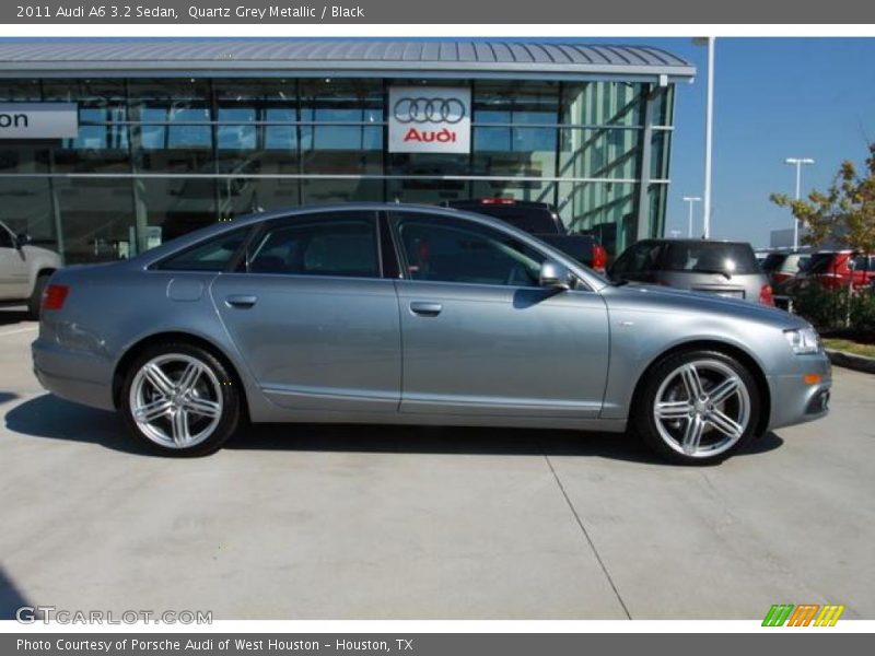 Quartz Grey Metallic / Black 2011 Audi A6 3.2 Sedan