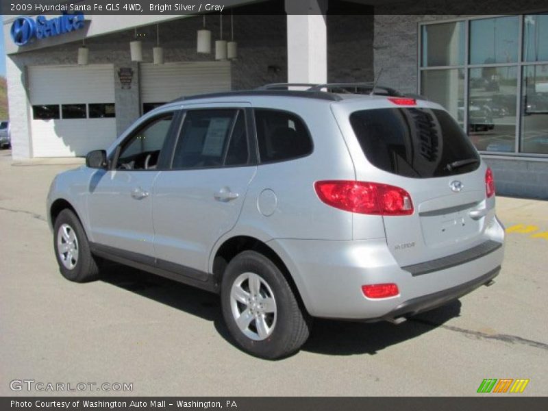 Bright Silver / Gray 2009 Hyundai Santa Fe GLS 4WD