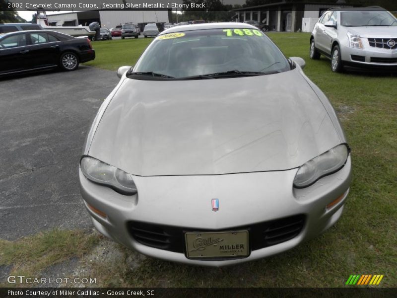 Sebring Silver Metallic / Ebony Black 2002 Chevrolet Camaro Coupe