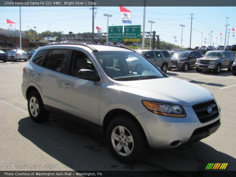 Bright Silver / Gray 2009 Hyundai Santa Fe GLS 4WD
