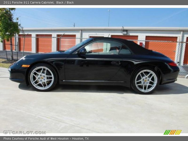 Black / Black 2011 Porsche 911 Carrera Cabriolet