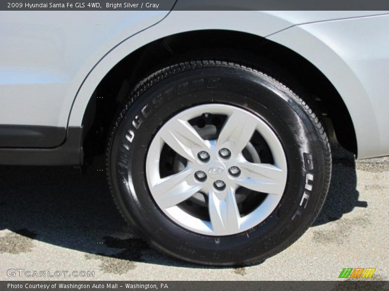 Bright Silver / Gray 2009 Hyundai Santa Fe GLS 4WD
