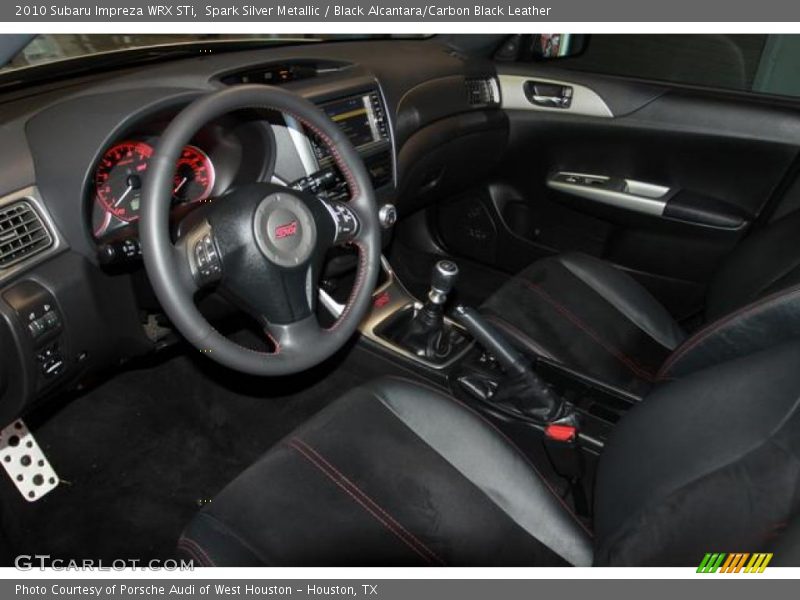  2010 Impreza WRX STi Black Alcantara/Carbon Black Leather Interior