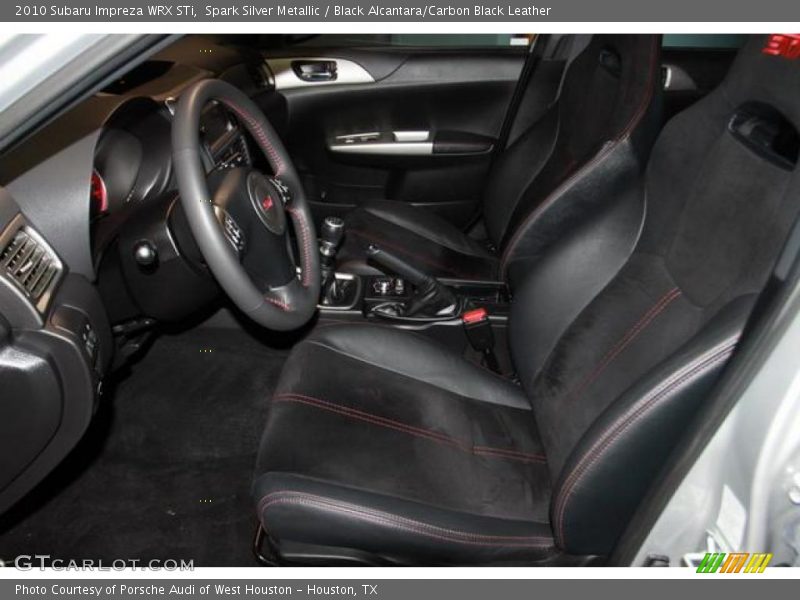  2010 Impreza WRX STi Black Alcantara/Carbon Black Leather Interior