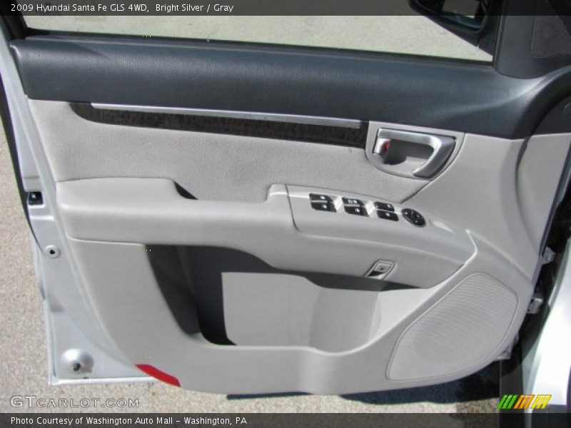 Bright Silver / Gray 2009 Hyundai Santa Fe GLS 4WD