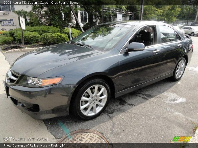 Carbon Gray Pearl / Ebony 2008 Acura TSX Sedan