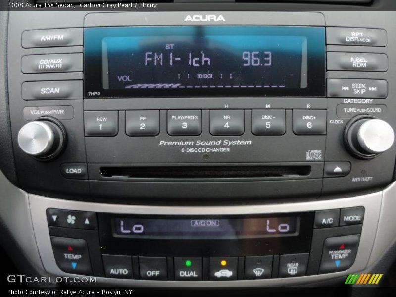 Carbon Gray Pearl / Ebony 2008 Acura TSX Sedan