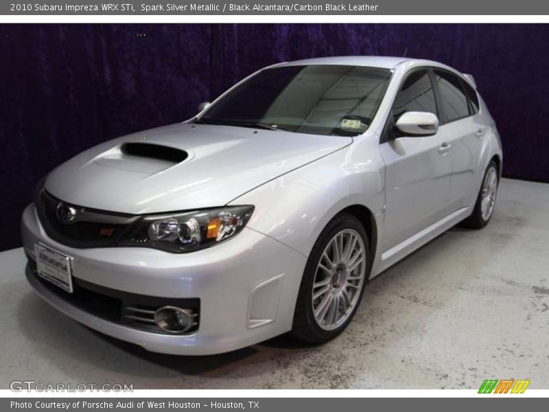 Spark Silver Metallic / Black Alcantara/Carbon Black Leather 2010 Subaru Impreza WRX STi