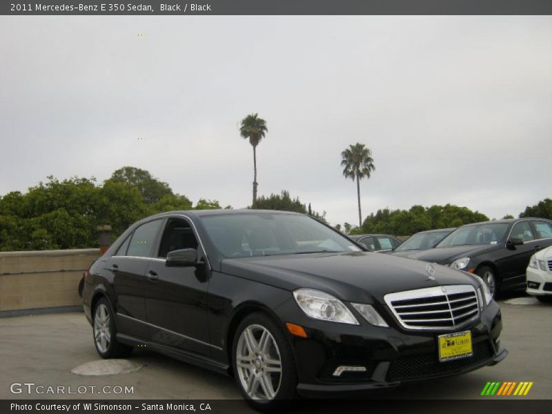 Black / Black 2011 Mercedes-Benz E 350 Sedan