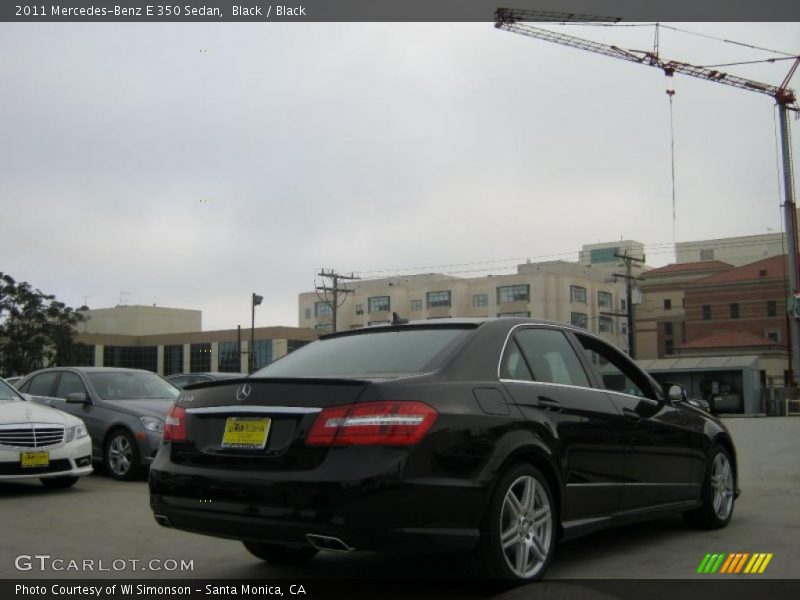 Black / Black 2011 Mercedes-Benz E 350 Sedan