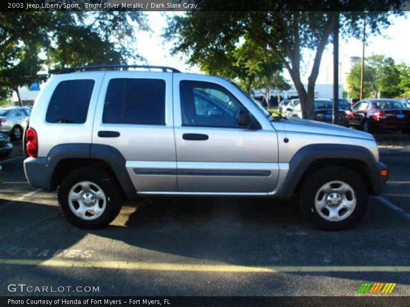 Bright Silver Metallic / Dark Slate Gray 2003 Jeep Liberty Sport