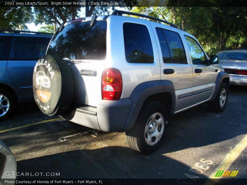Bright Silver Metallic / Dark Slate Gray 2003 Jeep Liberty Sport