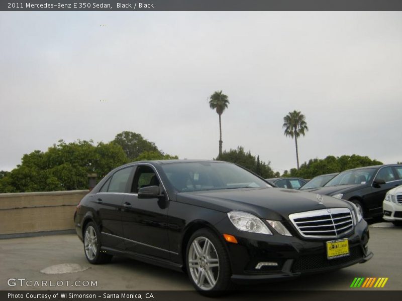 Black / Black 2011 Mercedes-Benz E 350 Sedan