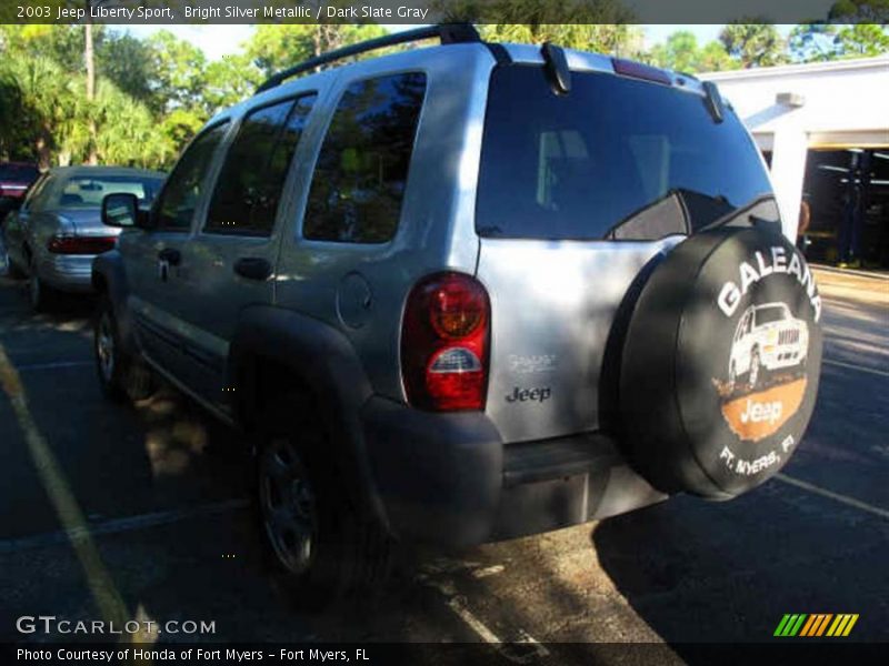 Bright Silver Metallic / Dark Slate Gray 2003 Jeep Liberty Sport