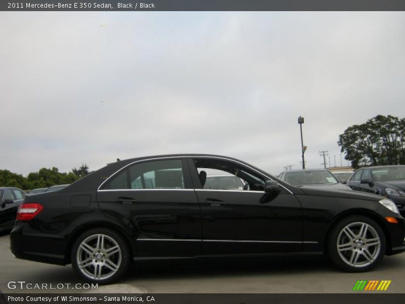 Black / Black 2011 Mercedes-Benz E 350 Sedan