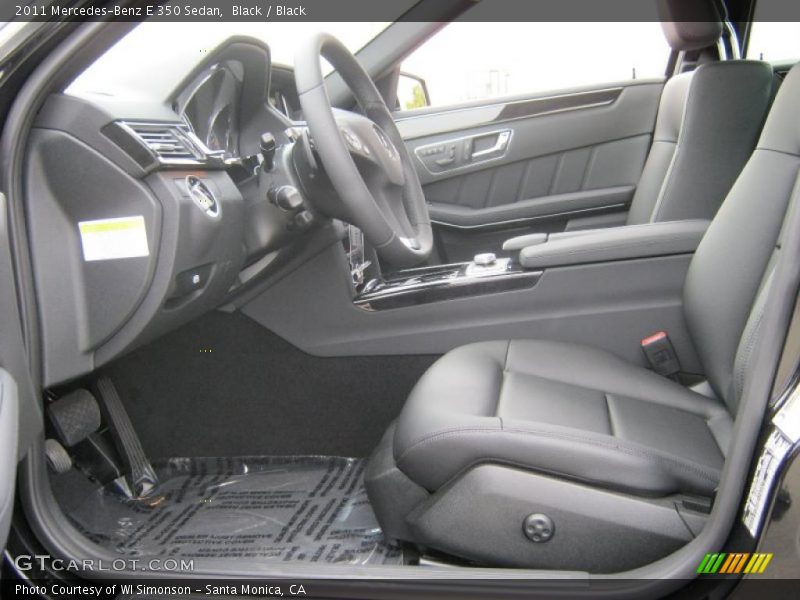  2011 E 350 Sedan Black Interior