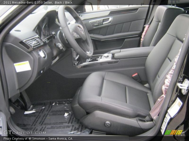  2011 E 350 Sedan Black Interior