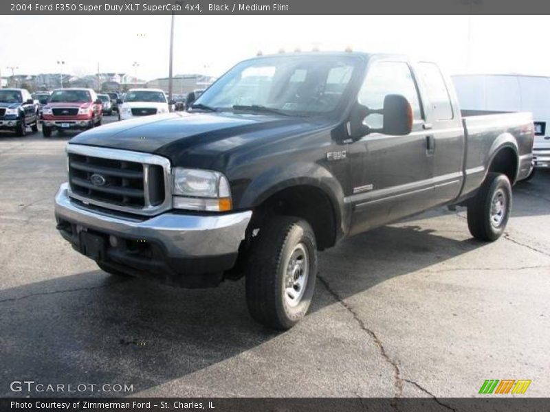 Black / Medium Flint 2004 Ford F350 Super Duty XLT SuperCab 4x4
