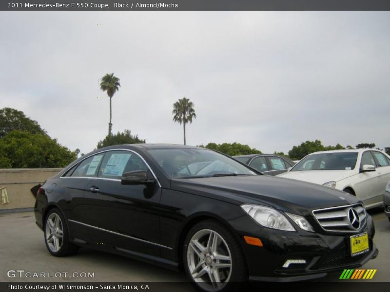 Black / Almond/Mocha 2011 Mercedes-Benz E 550 Coupe