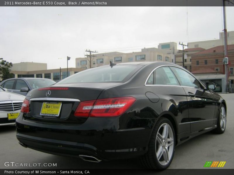 Black / Almond/Mocha 2011 Mercedes-Benz E 550 Coupe