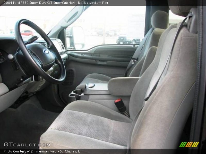 Black / Medium Flint 2004 Ford F350 Super Duty XLT SuperCab 4x4
