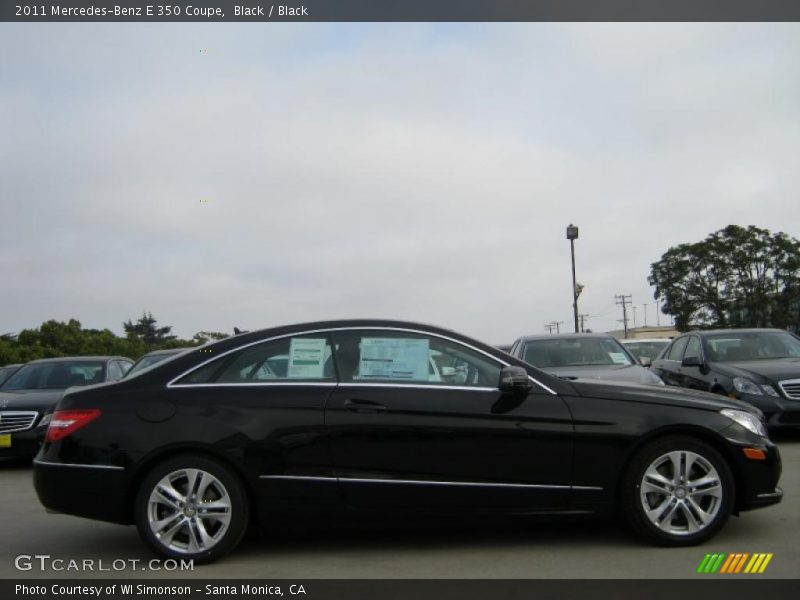 Black / Black 2011 Mercedes-Benz E 350 Coupe