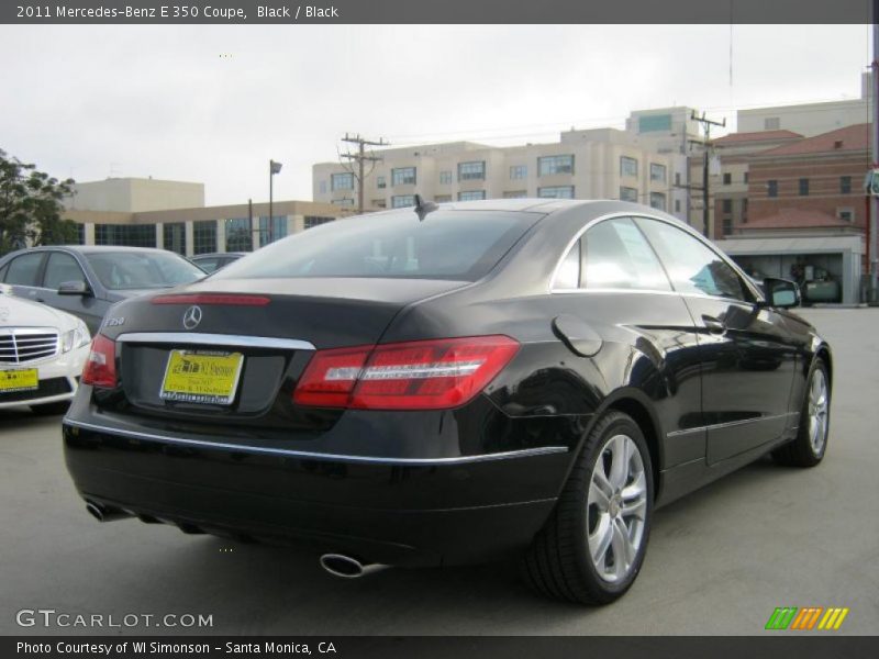Black / Black 2011 Mercedes-Benz E 350 Coupe