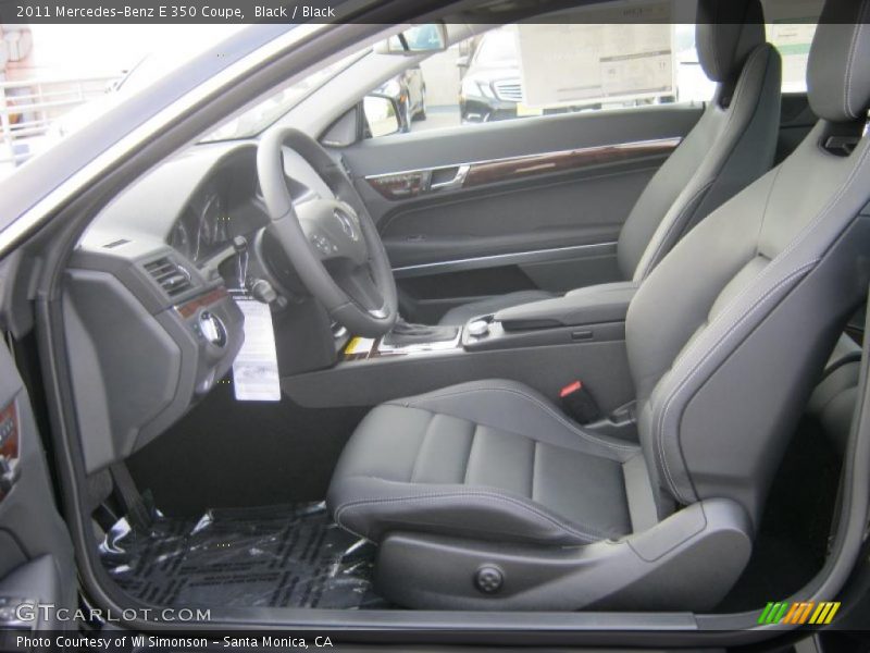  2011 E 350 Coupe Black Interior