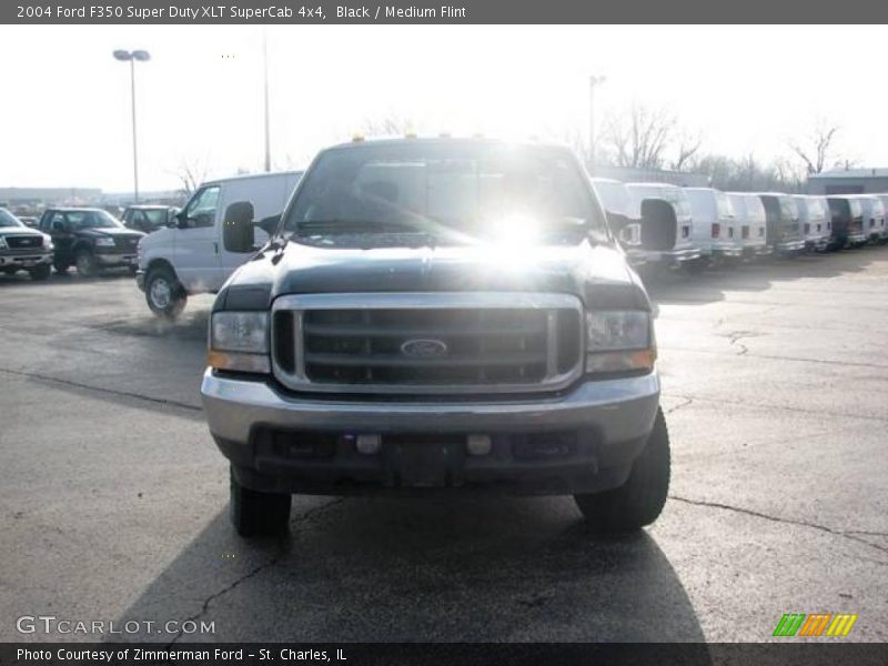 Black / Medium Flint 2004 Ford F350 Super Duty XLT SuperCab 4x4