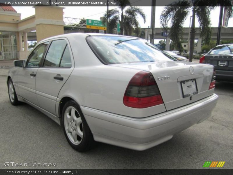 Brilliant Silver Metallic / Grey 1999 Mercedes-Benz C 280 Sedan